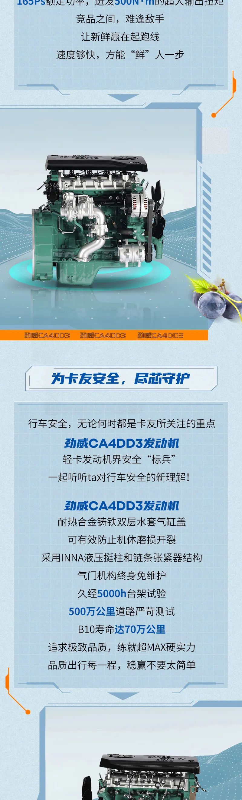 輕卡發(fā)動(dòng)機(jī)界安全“標(biāo)兵”