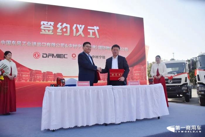 200臺(tái)東風(fēng)新汽燃油牽引車出口非洲7.jpg