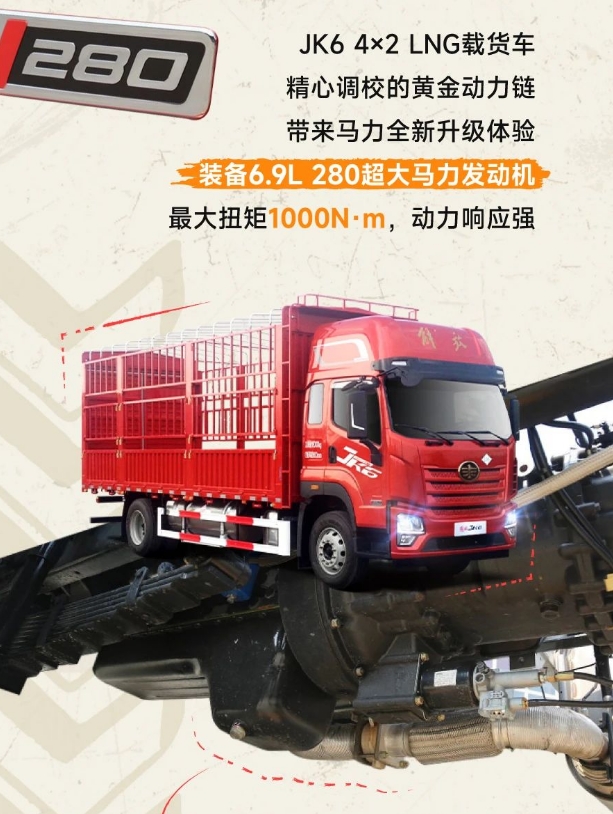 開JK6 4×2 LNG載貨車，享受你的飛馳人生！